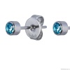 Пусеты Fiore Luna, Cubic zirconia Aquamarine, SWE0128 A S Пусеты Fiore Luna, Cubic zirconia Aquamarine, SWE0128 A S